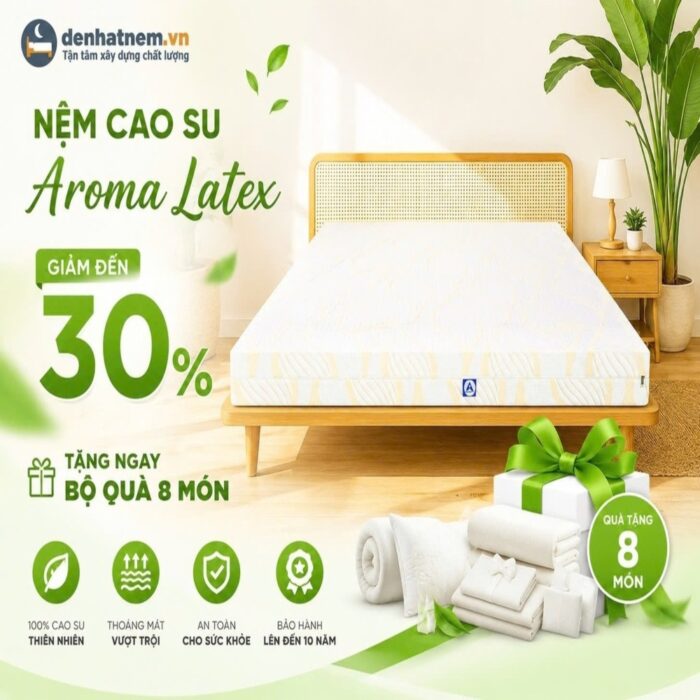 Nệm cao su Aroma Latex tại Đệ Nhất Nệm