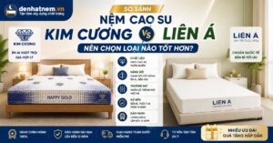 So Sánh Nệm Cao Su Kim Cương Và Liên Á: Nên Chọn Loại Nào Tốt Hơn? tại Đệ Nhất Nệm