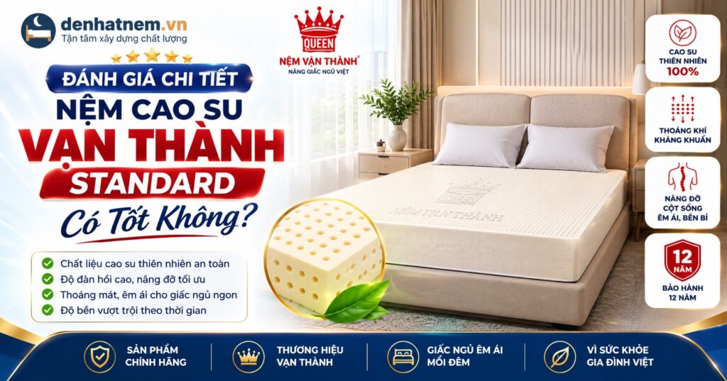 Đánh Giá Chi Tiết Nệm Cao Su Vạn Thành Standard Có Tốt Không? - Đệ Nhất Nệm