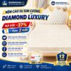 Nệm cao su cao cấp Kim Cương Diamond Luxury Nệm được bảo hành 12 năm Nệm được bỏ trong thùng Carton giúp dễ dàng di chuyển Nệm có các đường viền giúp nâng đỡ cơ thể tối đa Nệm cao su Kim Cương Diamond Luxury tại Đệ Nhất Nệm