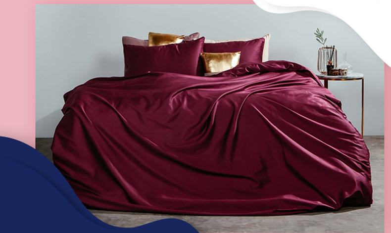 Bộ chăn drap gối màu đỏ tượng hợp cho người mệnh hỏa
