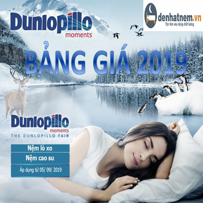 Bảng giá nệm Dunlopillo mới nhất với nhiều ưu đãi lớn