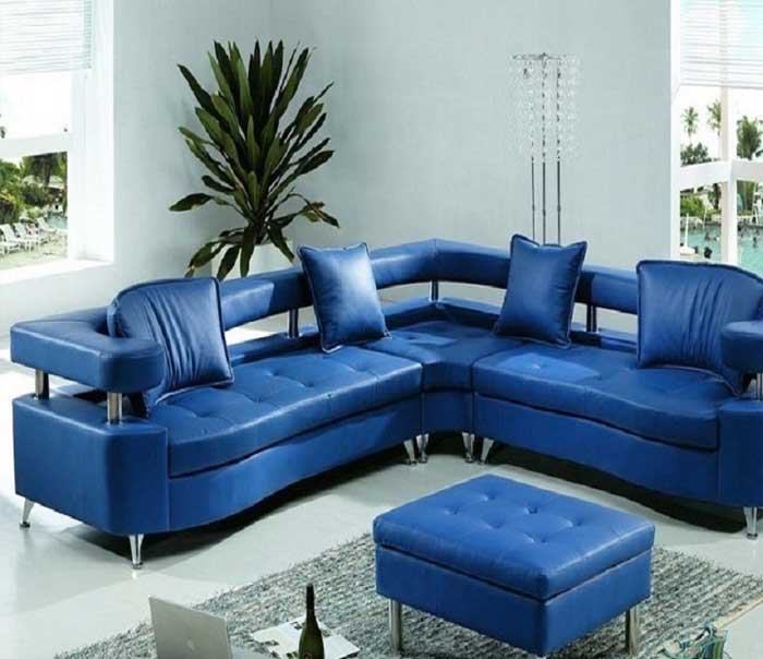 Bí quyết kết hợp màu sắc nội thất với sofa màu xanh cực đẹp