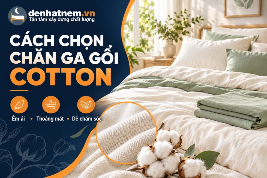 Cách chọn chăn ga gối cotton: 6 tiêu chí trước khi mua | Đệ Nhất Nệm