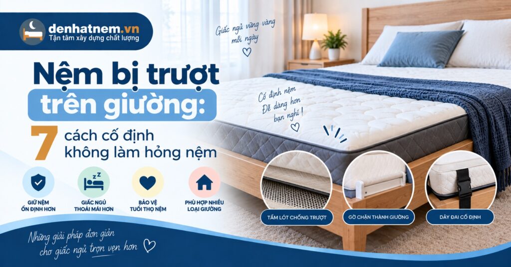 Cách Cố Định Nệm Bị Trượt Hiệu Quả 2026 | Đệ Nhất Nệm