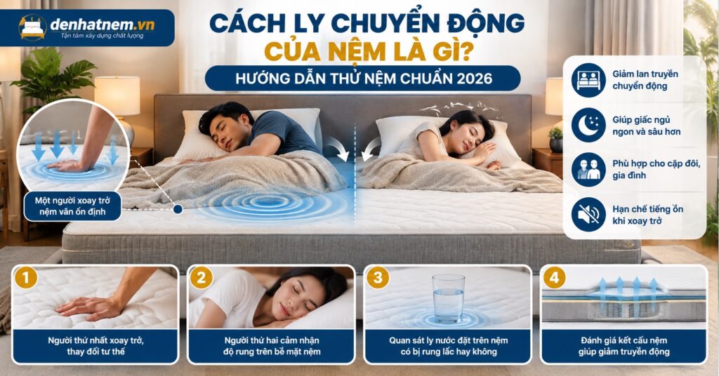 Cách Ly Chuyển Động Của Nệm Chuẩn Xác | Đệ Nhất Nệm