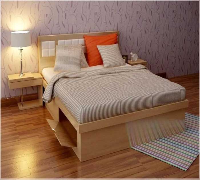 Chất liệu được dùng thường là gỗ công nghiệp bởi nó nhẹ, dễ gia công