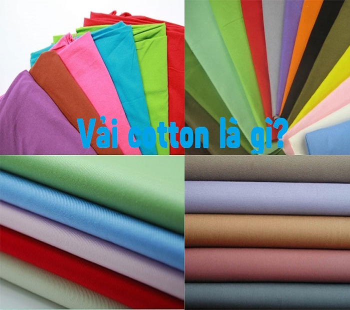Vải Cotton là sợi vải tổng hợp được sản xuất từ nguyên liệu chính là các sợi bông
