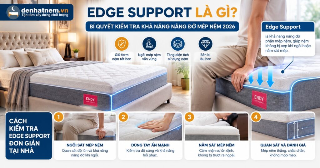 Edge Support Là Gì? Cách Kiểm Tra Mép Nệm | Đệ Nhất Nệm