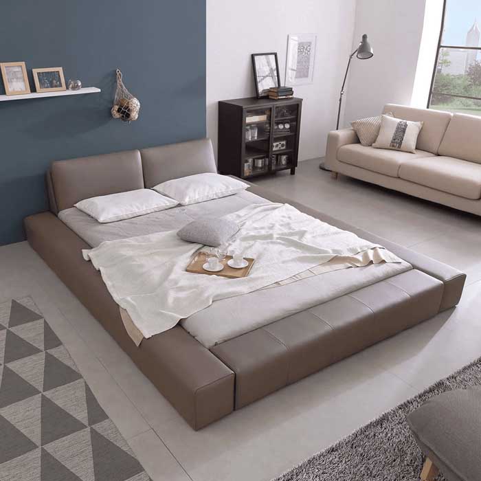 Đây là mẫu giường da được sử dụng phổ biến nhất hiện nay