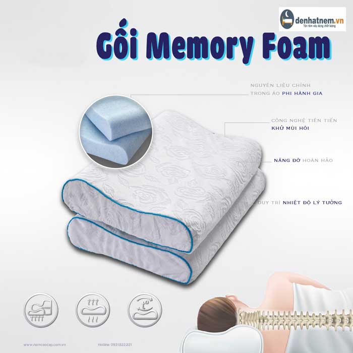 Gối Memory Foam - Đánh giá ưu nhược điểm và giá thành