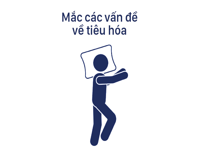 Tư thế ngủ cho người mắc vấn đề về tiêu hóa