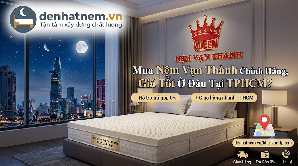 Mua Nệm Vạn Thành Chính Hãng, Giá Tốt Ở Đâu Tại TPHCM?