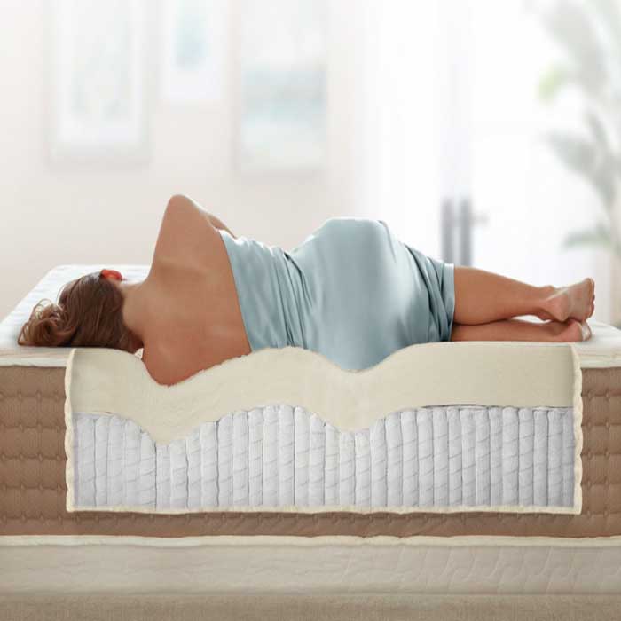 Chiếc nệm lò xo có khả năng nâng đỡ cơ thể vượt trội