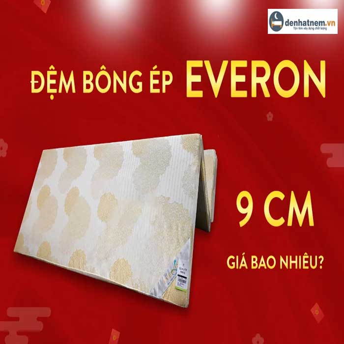 Bảng giá nệm bông ép Everon 9cm chính hãng mới nhất