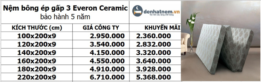 Everon Ceramic khuyến mãi lớn, chỉ từ 2.3 triệu