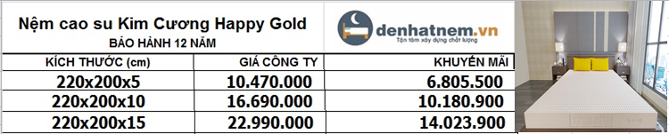 Happy Gold Kim Cương khuyến mãi siêu tốt, kích thước đa dạng