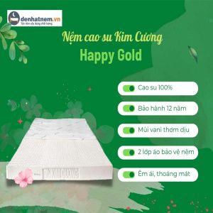 Nệm cao su Kim Cương Happy Gold tại Đệ Nhất Nệm