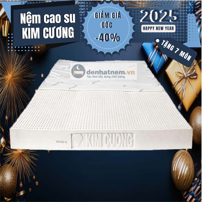 Nệm cao su Kim Cương Happy Gold giảm 40% + quà tại Đệ Nhất Nệm