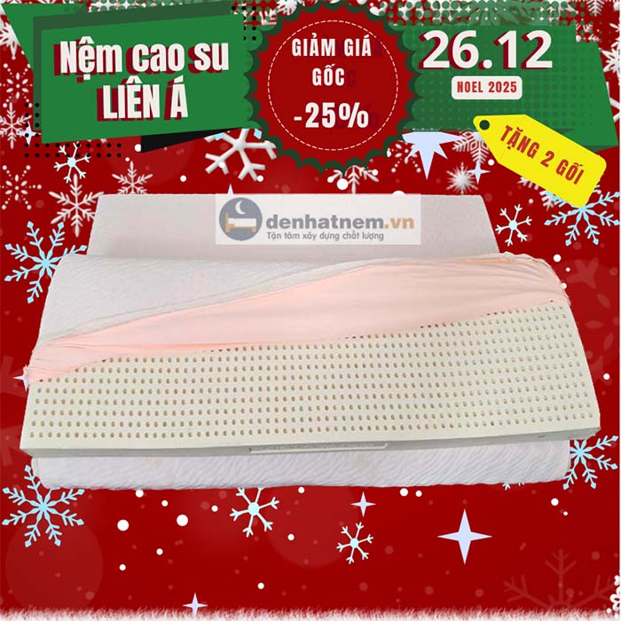 Nệm cao su Liên Á Classic - Giáng Sinh Rực Rỡ Sale Hết Cỡ tháng 12 năm 2024 tại Đệ Nhất Nệm