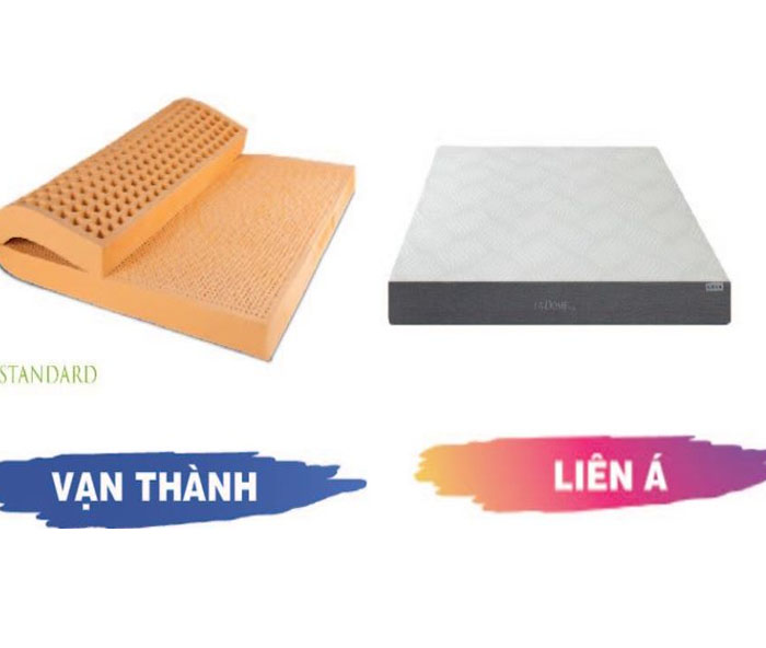 So sánh nệm cao su Liên Á và Vạn Thành