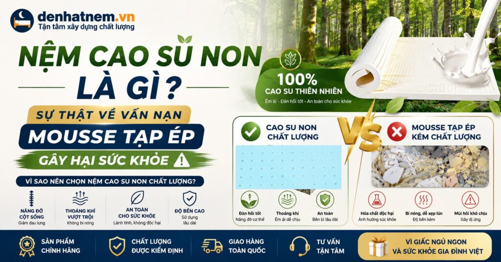 Nệm Cao Su Non Là Gì? Sự Thật Về Mousse Tạp Ép Độc Hại | Đệ Nhất Nệm