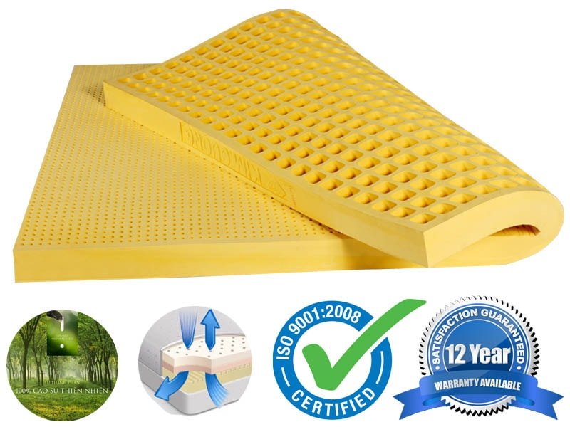 Nệm cao su thiên nhiên Kim Cương đảm bảo tính bền bỉ cao