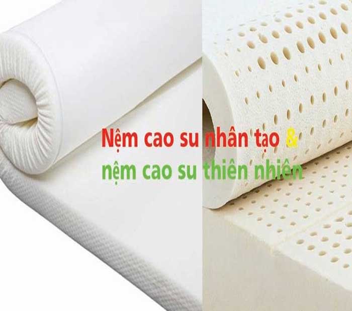 Nệm cao su thiên nhiên có nhiều ưu điểm hơn về độ đàn hồi, thoáng mát, độ bền.....
