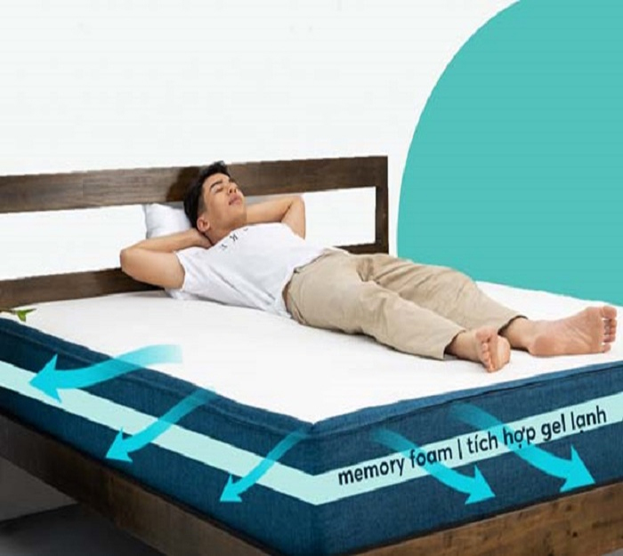 Tấm nệm ôm sát đường cong cơ thể để mang lại cảm giác thoải mái nhất
