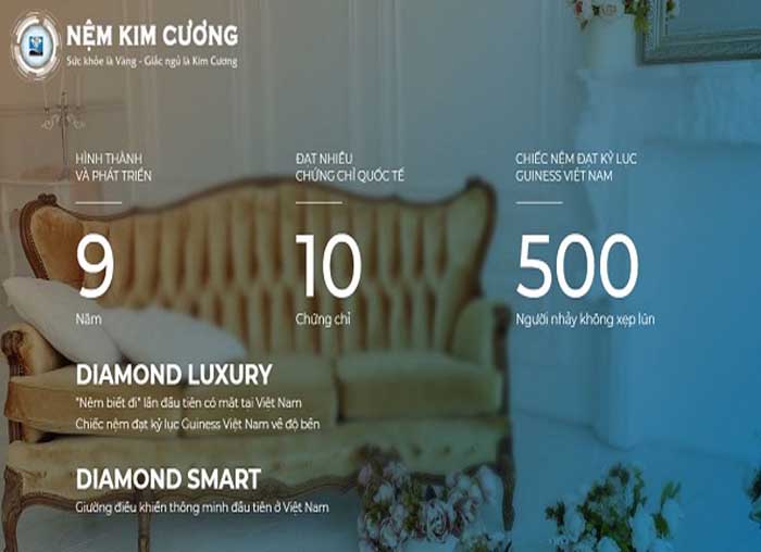 Nệm Kim Cương hướng tới những giấc ngủ organic