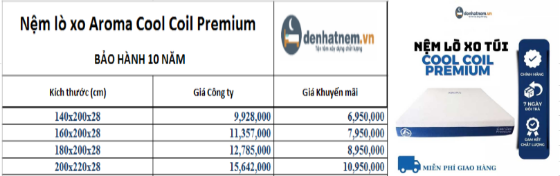 Đệ Nhất Nệm bảo hành chính hãng sản phẩm 10 năm cùng nhiều ưu đãi lớn
