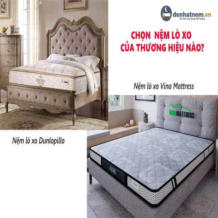 So sánh nệm lò xo Dunlopillo và VinaMattress chi tiết