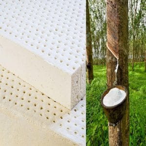 nệm với lớp cao su thiên nhiên