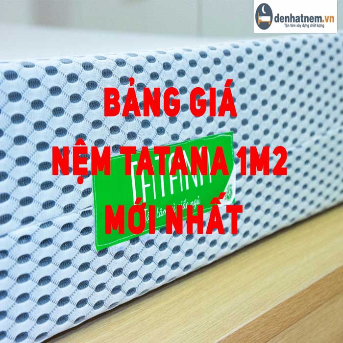 Bảng giá nệm TATANA 1m2 mới nhất năm 2021