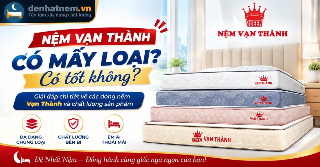 Nệm Vạn Thành có mấy loại? Có tốt không? tại Đệ Nhất Nệm