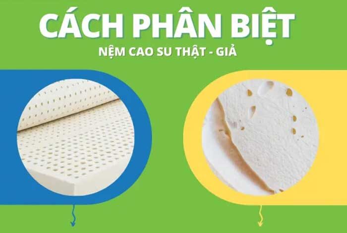 Cách phân biệt nệm cao su thiên nhiên thật giả chuẩn xác: Kiểm tra tem mác, độ đàn hồi, mùi hương và màu sắc. Mua nệm chính hãng 100% tại Đệ Nhất Nệm. Xem ngay!