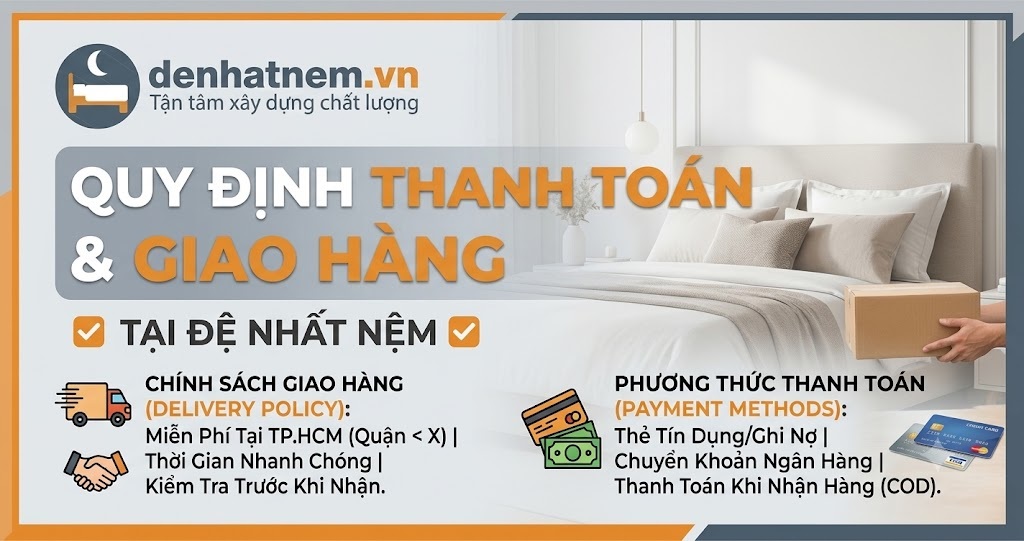 Quy định thanh toán và giao hàng tại Đệ Nhất Nệm