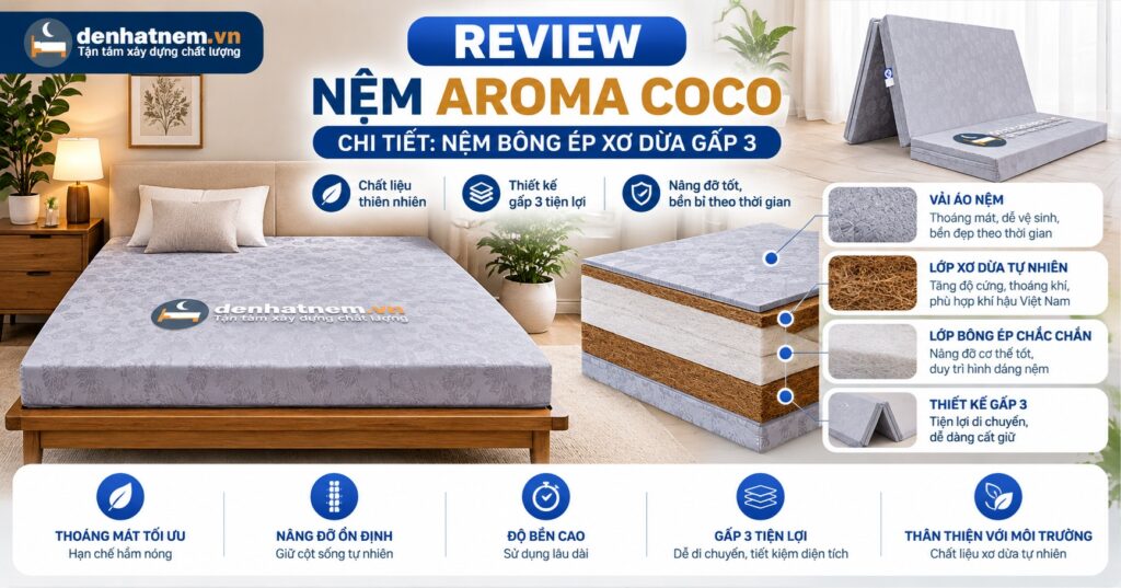 Review Nệm Aroma Coco Có Tốt Không? | Đệ Nhất Nệm