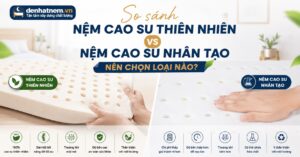 So Sánh Nệm Cao Su Thiên Nhiên Và Nhân Tạo: Nên Mua Gì?