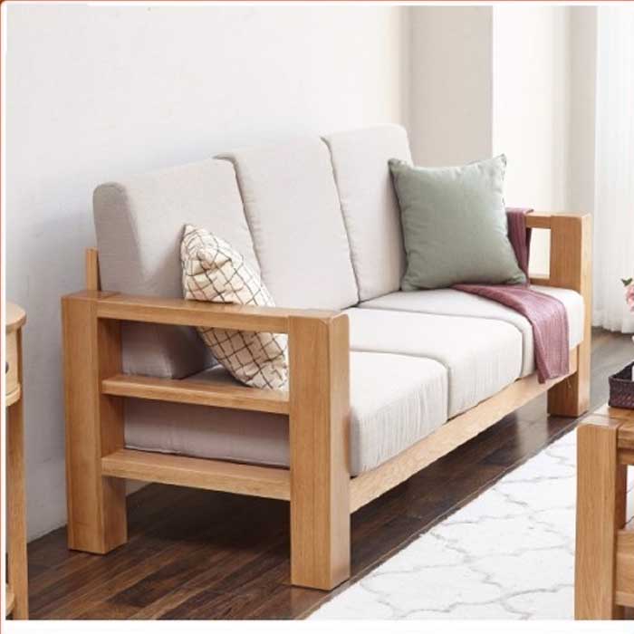 Sofa văng gỗ sồi là loại ghế sofa văng có chất liệu chính là gỗ sồi