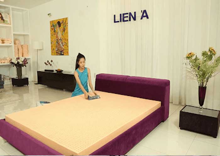 Tuyệt đối không giặt tẩy, ủi (là) trên nệm