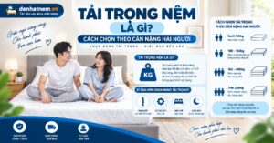 Tải trọng nệm là gì? Cách chọn theo cân nặng hai người | Đệ Nhất Nệm