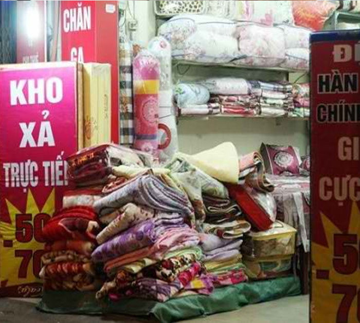 Thị trường tràn ngập các sản phẩm chăn ga gối nệm kém chất lượng
