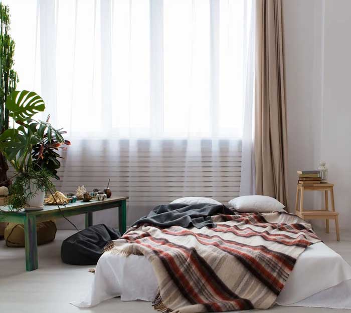 Khi không sử dụng, bạn hoàn toàn có thể cất nệm gọn gàng