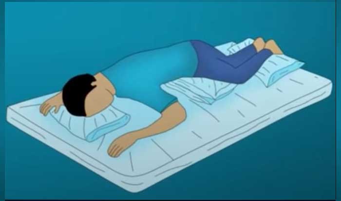 Sau khoảng 1 tiếng duy trì tư thế 5 thì quay trở lại tư thế 1