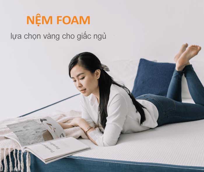 Nệm Foam có tuổi thọ từ 8 - 15 năm tùy thương hiệu